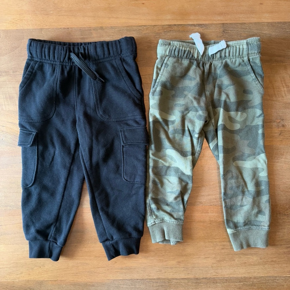 Two Pairs of Sweatpants - set of 2T toddler boys pants